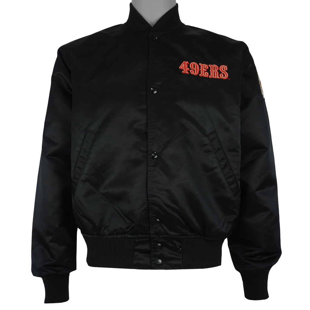 Starter - San Francisco 49ers Embroidered Satin Jacket 1990s Medium Vintage Retro Football