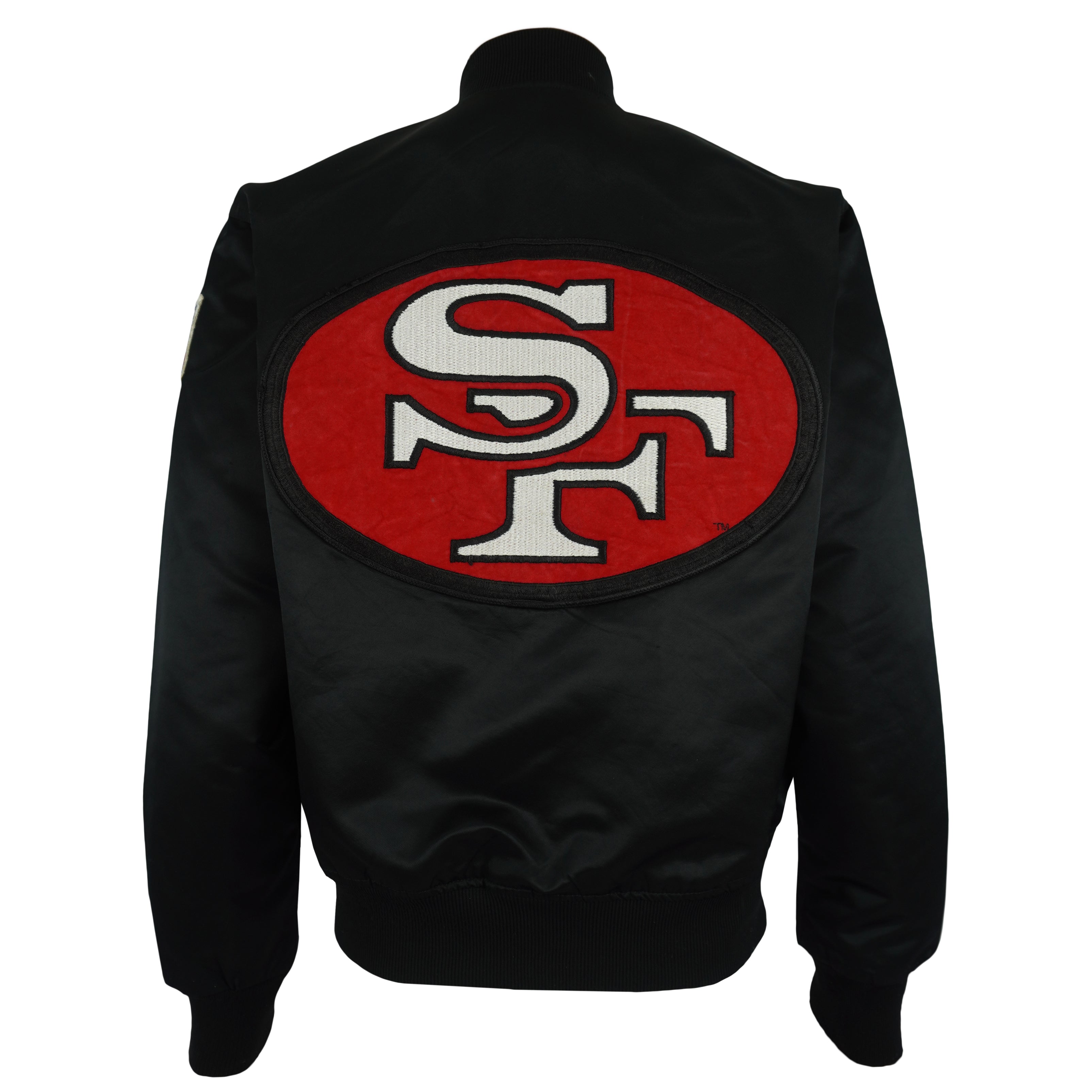 Starter - San Francisco 49ers Embroidered Satin Jacket 1990s Medium Vintage Retro Football