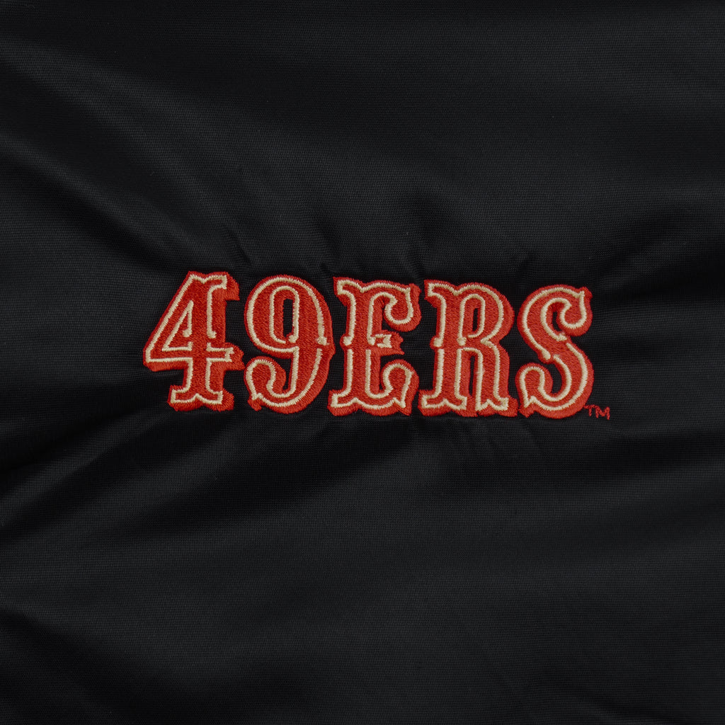 Starter - San Francisco 49ers Embroidered Satin Jacket 1990s Medium Vintage Retro Football