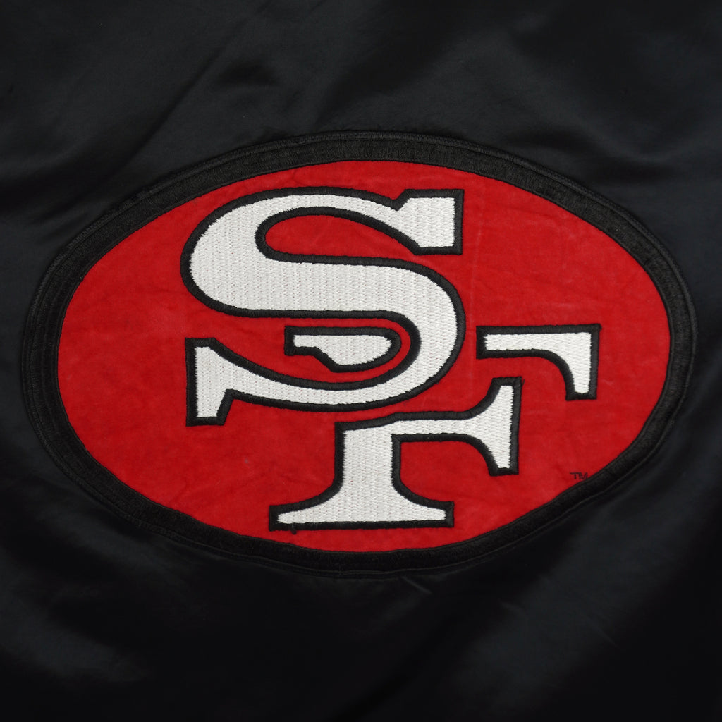 Starter - San Francisco 49ers Embroidered Satin Jacket 1990s Medium Vintage Retro Football