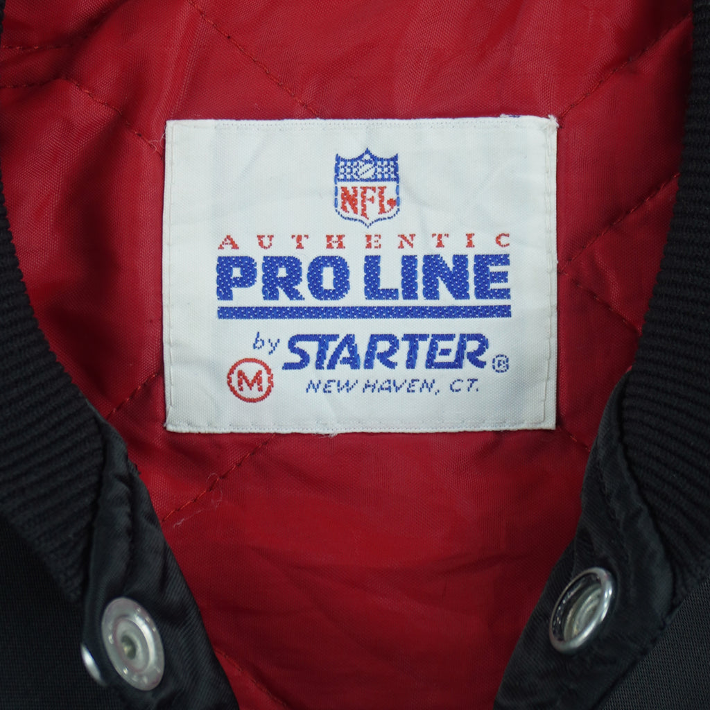 Starter - San Francisco 49ers Embroidered Satin Jacket 1990s Medium Vintage Retro Football