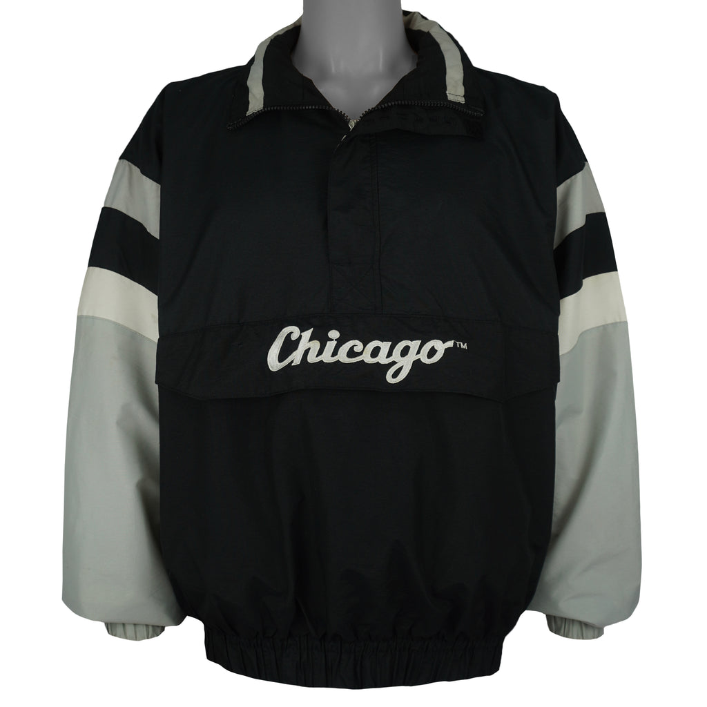 Starter - Chicago White Sox Pullover Windbreaker 1990s Large Vintage Retro Baseball