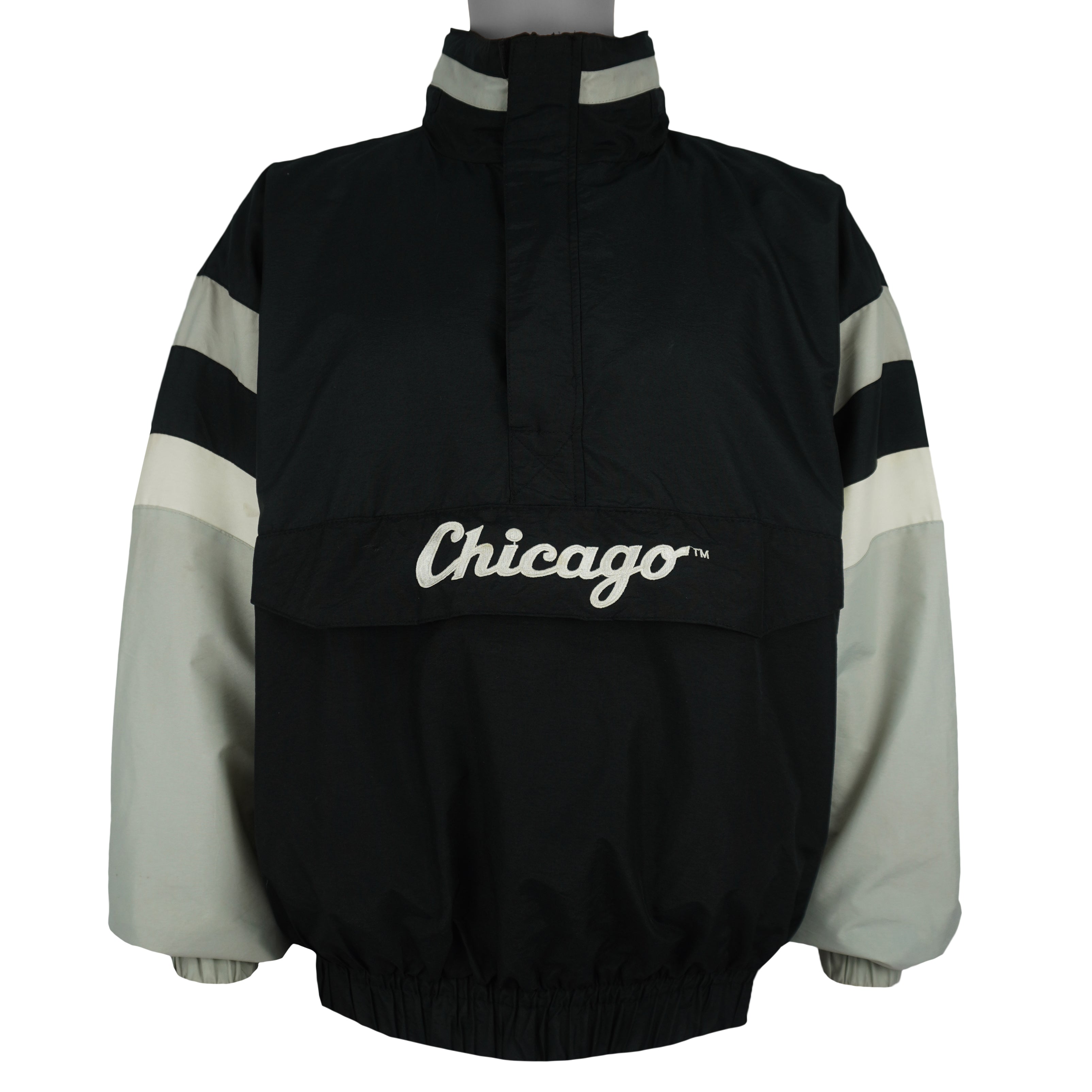 Starter - Chicago White Sox Pullover Windbreaker 1990s Large Vintage Retro Baseball