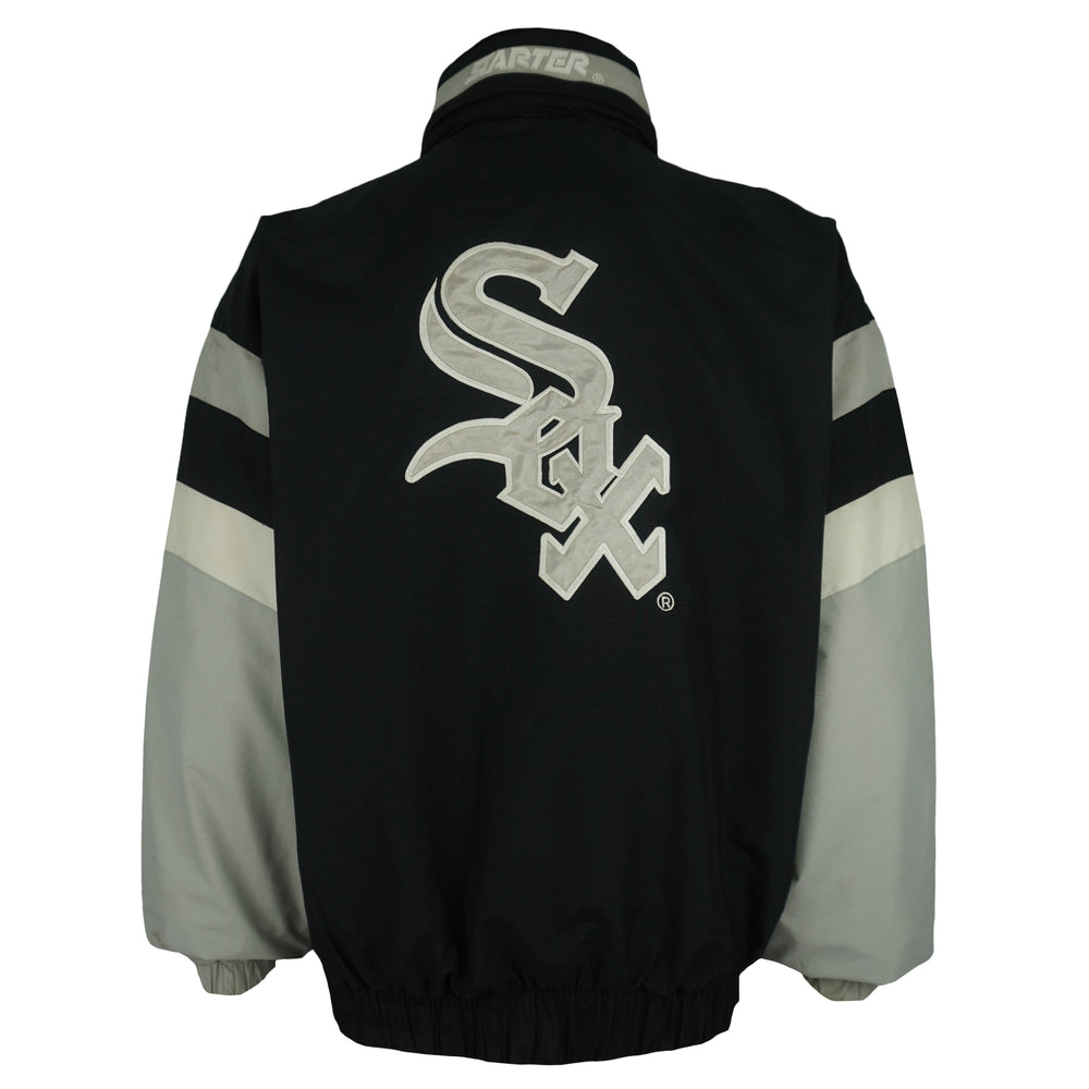 Starter - Chicago White Sox Pullover Windbreaker 1990s Large Vintage Retro Baseball