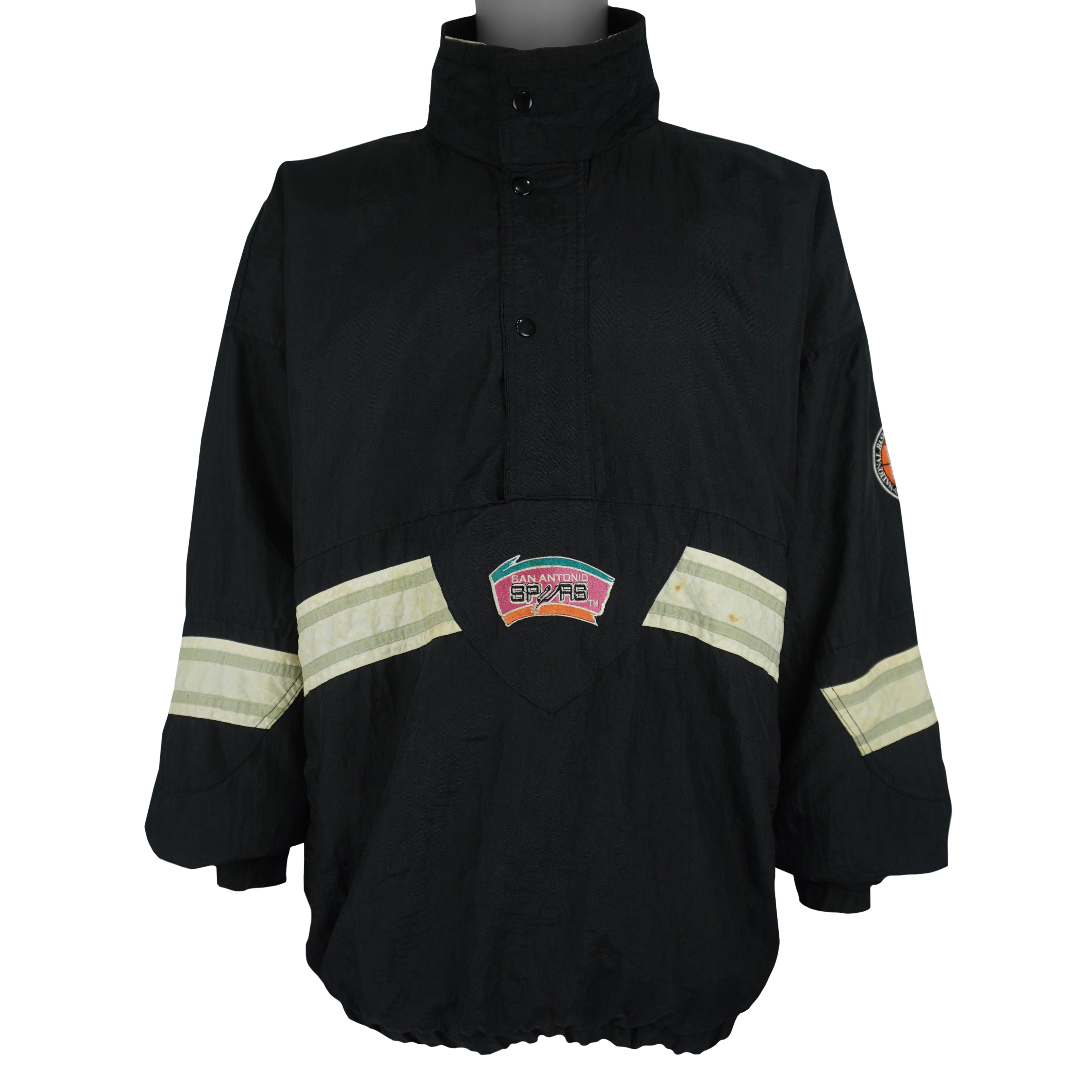 Starter - San Antonio Spurs Basketball Windbreaker 1990s XX-Large Vintage Retro Basketball