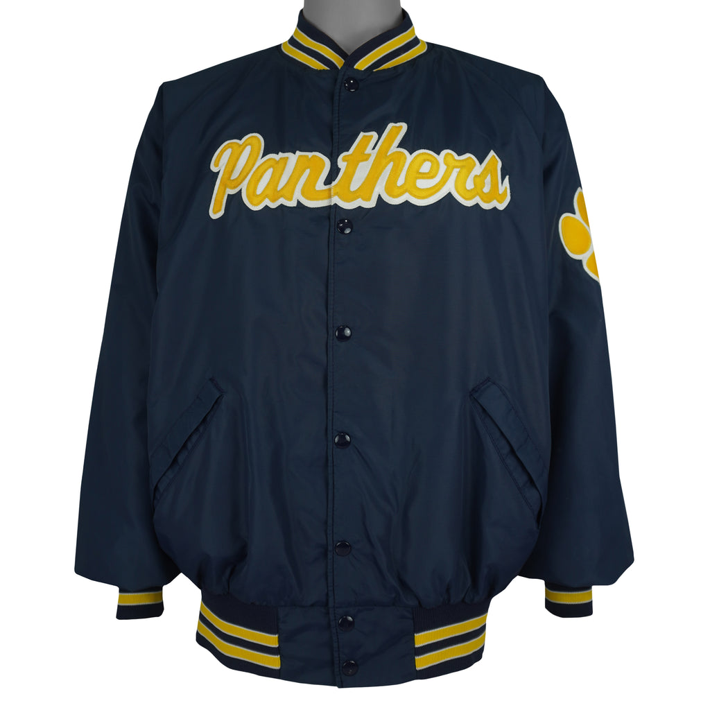 Vintage (Dunbrooke) - Panthers Embroidered Satin Jacket 1990s XX-Large