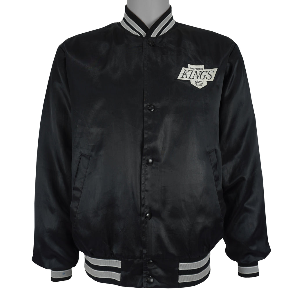 NHL (Swingster) - Los Angeles Kings Satin Jacket 1990s Medium Vintage Retro Hockey