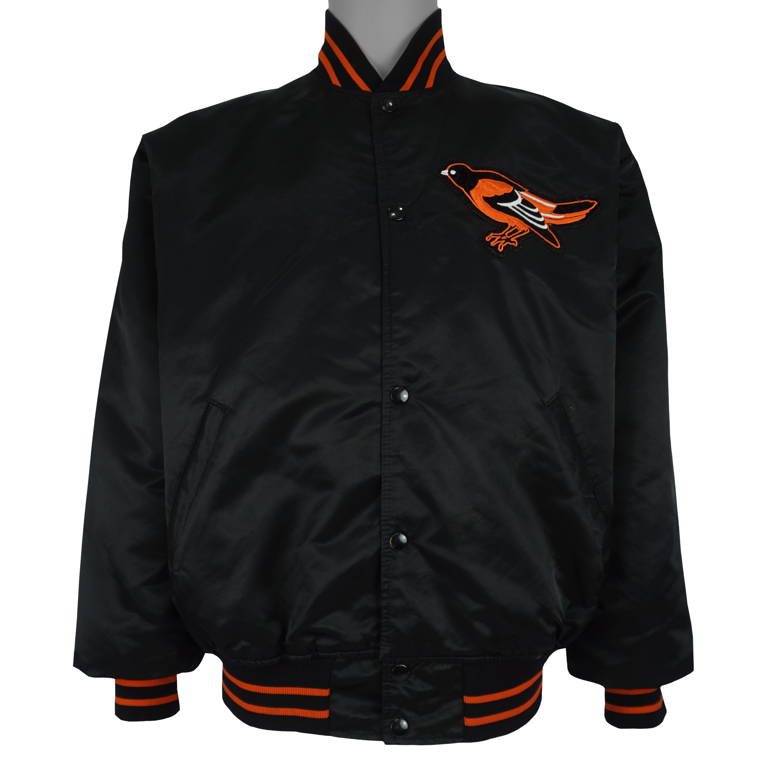 Starter (Diamond Collection) - Baltimore Orioles Satin Jacket 1990s Large Vintage Retro Baseball
