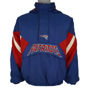 Starter - New England Patriots Embroidered Windbreaker 1990s X-Large Vintage Retro Football