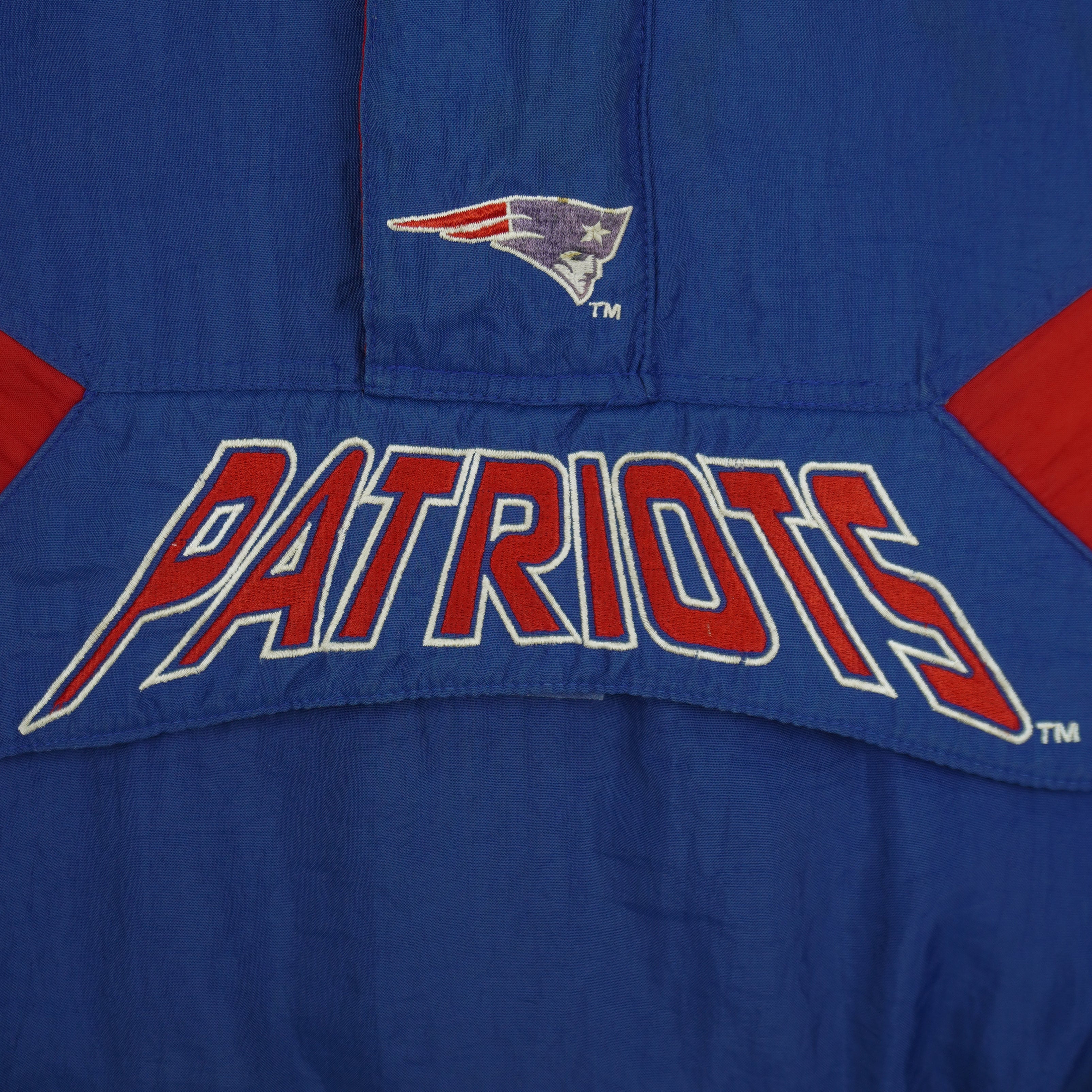 Starter - New England Patriots Embroidered Windbreaker 1990s X-Large Vintage Retro Football
