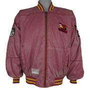 NFL (Campri) - Phoenix Cardinals Spell-Out Varsity Jacket 1990s Large Vintage Retro Football