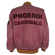 NFL (Campri) - Phoenix Cardinals Spell-Out Varsity Jacket 1990s Large Vintage Retro Football