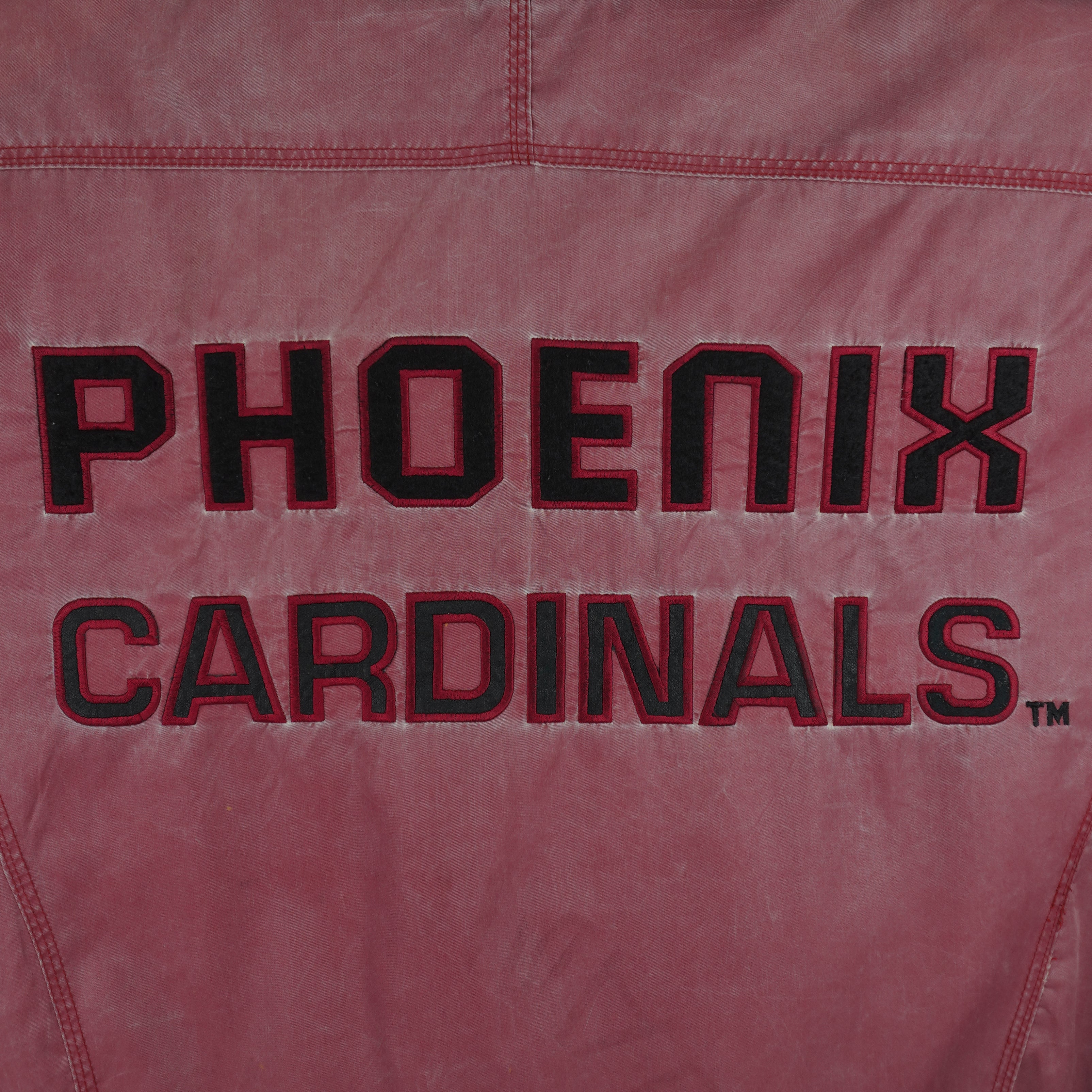 NFL (Campri) - Phoenix Cardinals Spell-Out Varsity Jacket 1990s Large Vintage Retro Football