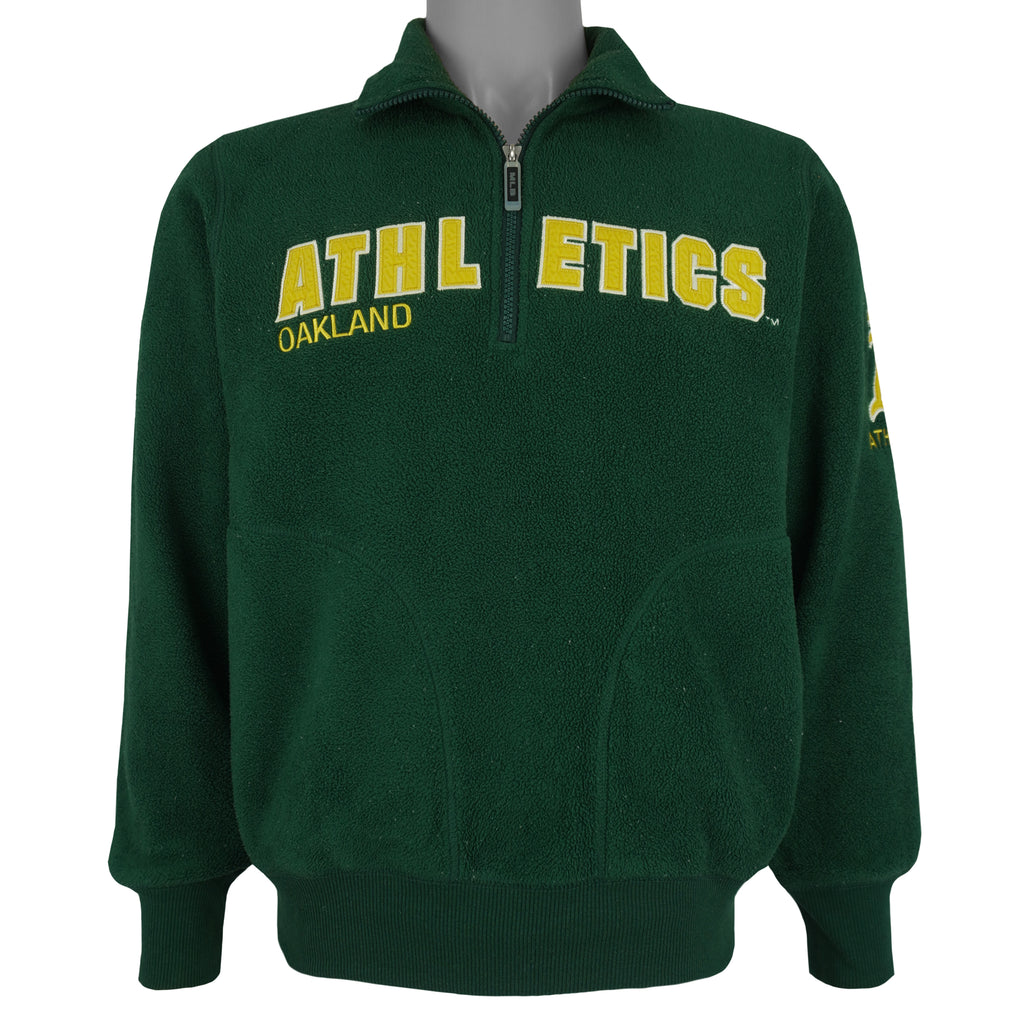 MLB - Oakland Athletics Fleece Pullover 1990s Medium Vintage Retro Baseball