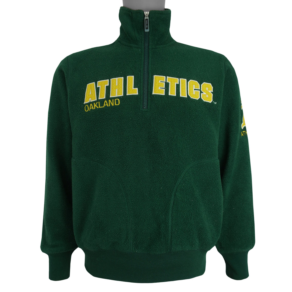 MLB - Oakland Athletics Fleece Pullover 1990s Medium Vintage Retro Baseball