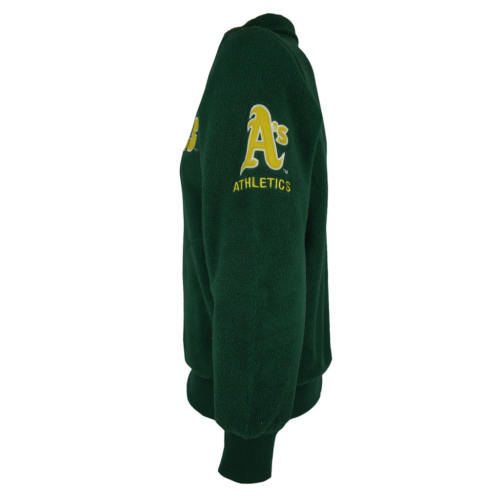 MLB - Oakland Athletics Fleece Pullover 1990s Medium Vintage Retro Baseball