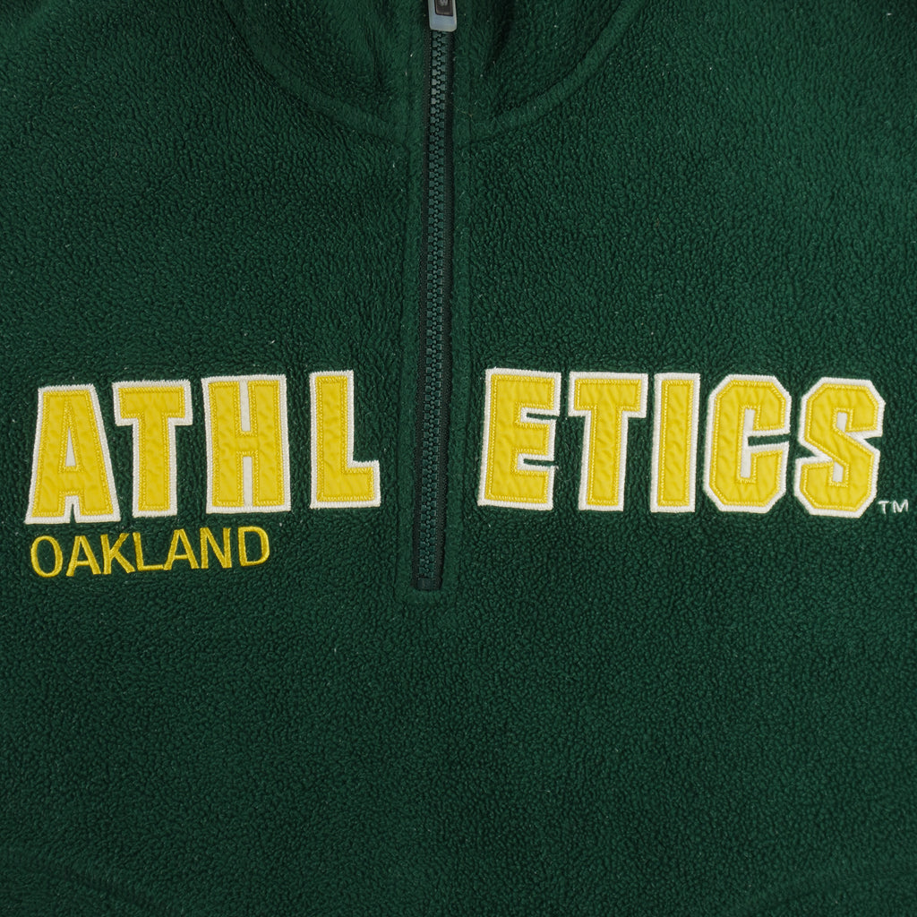 MLB - Oakland Athletics Fleece Pullover 1990s Medium Vintage Retro Baseball