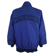 NHL (Pro Player) - Vancouver Canucks Reversible Jacket 1990s Large Vintage Retro Hockey