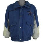 Vintage NFL - Dallas Cowboys Denim Jacket 1990s Large in blue and beige