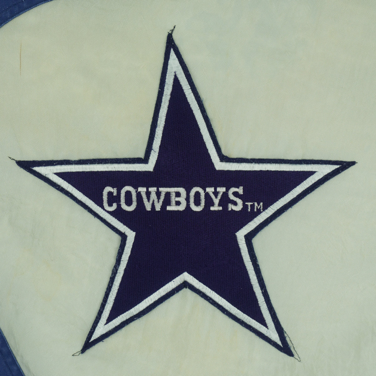 Vintage NFL - Dallas Cowboys Denim Jacket 1990s Large in blue and beige