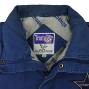Vintage NFL - Dallas Cowboys Denim Jacket 1990s Large in blue and beige