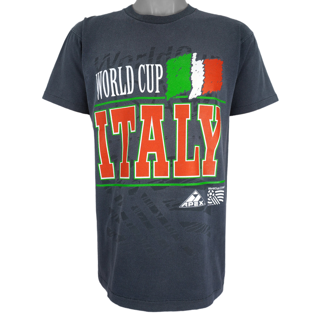 Vintage (Apex One) - World Cup USA Italy Big Logo T-Shirt 1994 Medium Vintage Retro Football