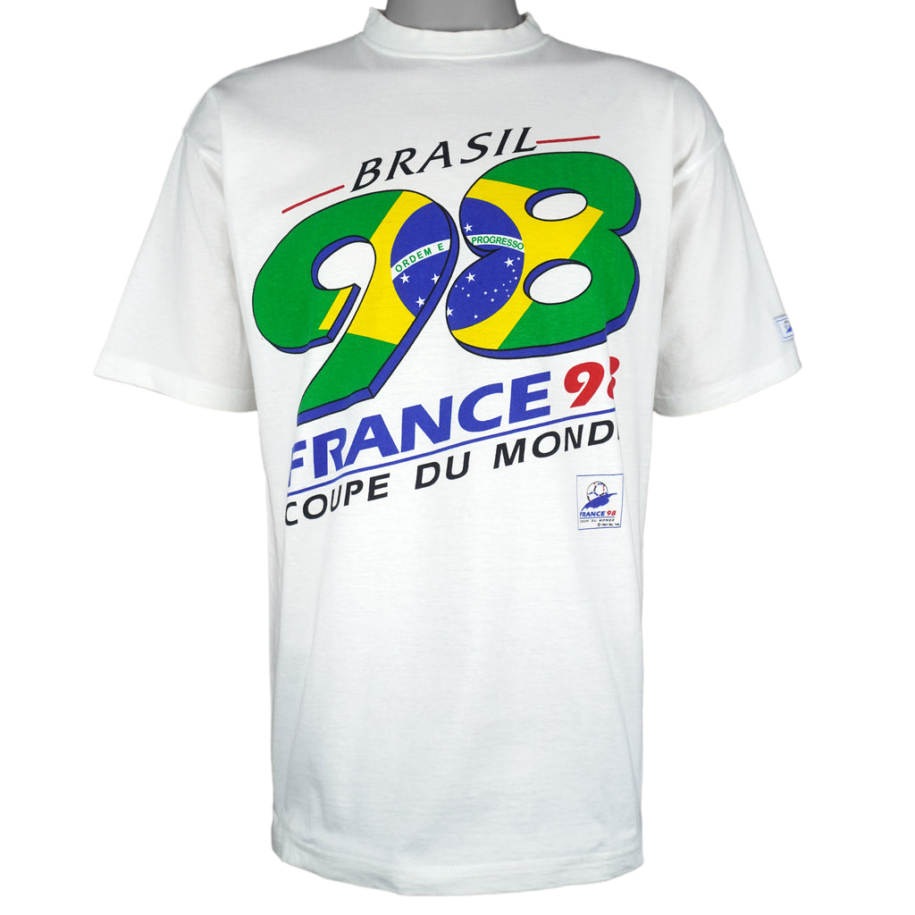 Vintage - World Cup Final France VS Brazil T-Shirt 1998 Large Vintage Retro