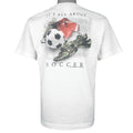 Vintage (Coed Sportwear) - It's All About Soccer Spell-Out T-Shirt 1990s X-Large Vintage Retro