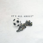 Vintage (Coed Sportwear) - It's All About Soccer Spell-Out T-Shirt 1990s X-Large Vintage Retro