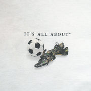 Vintage (Coed Sportwear) - It's All About Soccer Spell-Out T-Shirt 1990s X-Large Vintage Retro