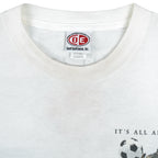Vintage (Coed Sportwear) - It's All About Soccer Spell-Out T-Shirt 1990s X-Large Vintage Retro