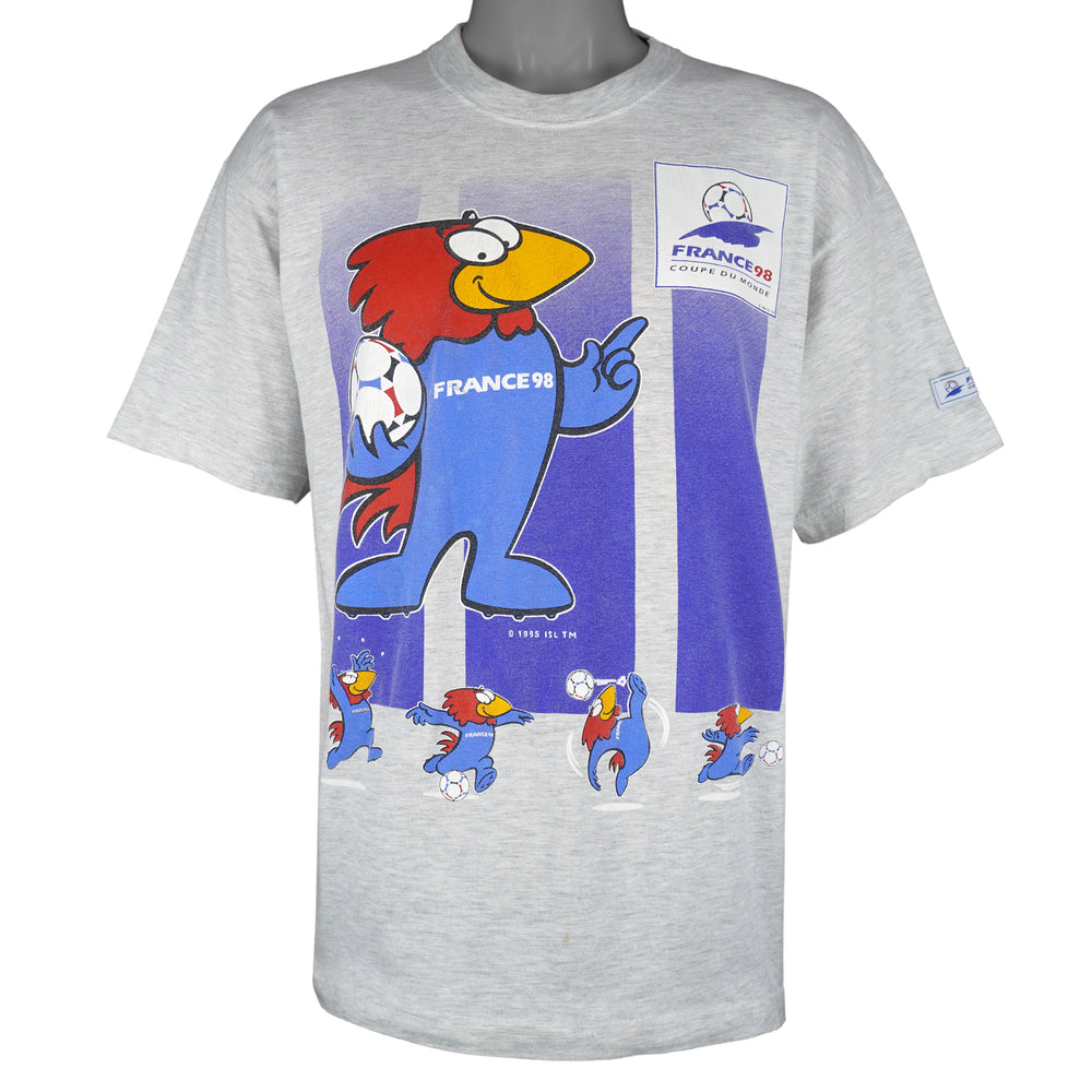 Vintage - World Cup France 98 Big Mascot T-Shirt 1998 Large Vintage Retro
