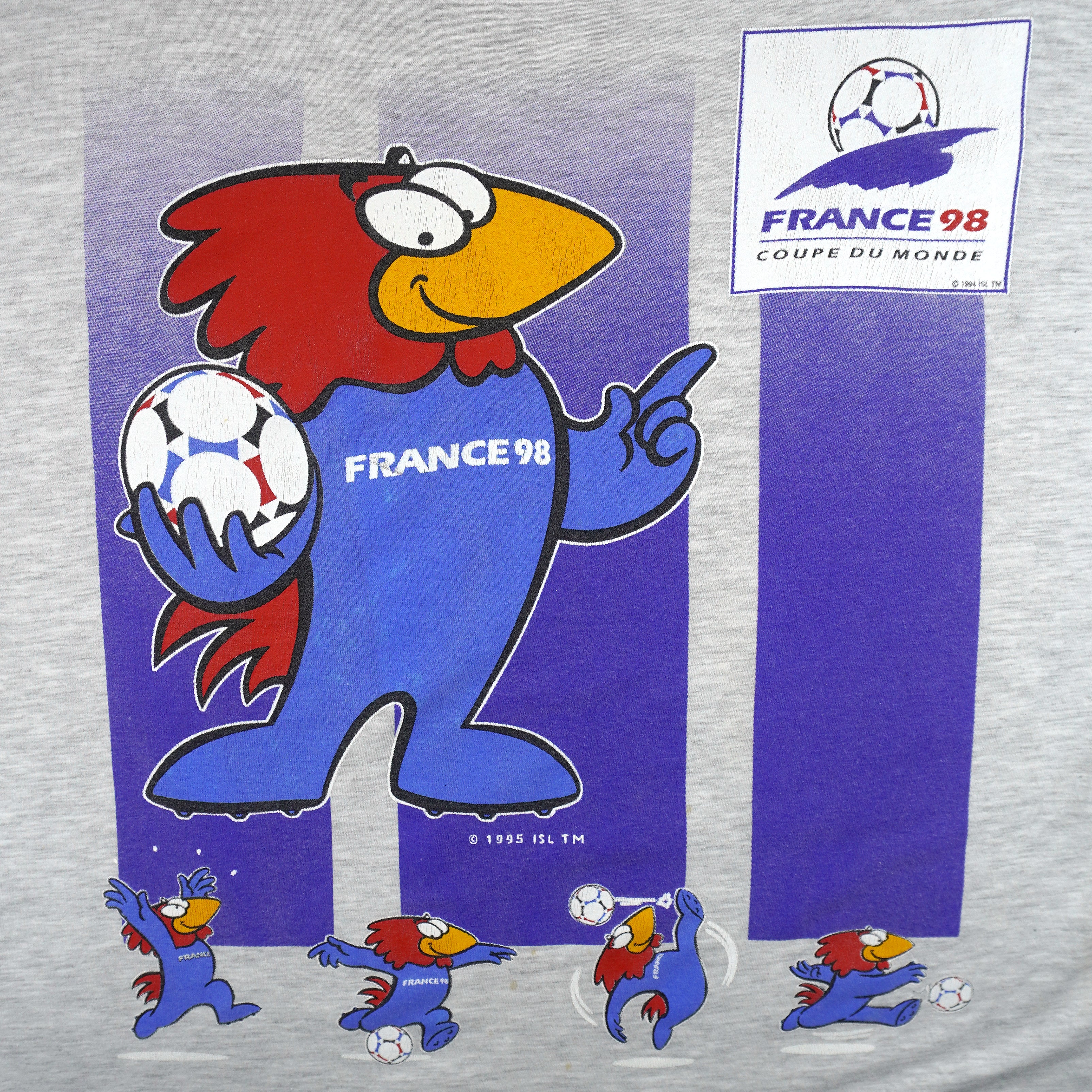 Vintage - World Cup France 98 Big Mascot T-Shirt 1998 Large Vintage Retro