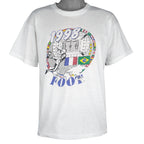 Vintage - Foot Soccer World Cup France Vs Brazil T-Shirt 1998 Large Vintage Retro