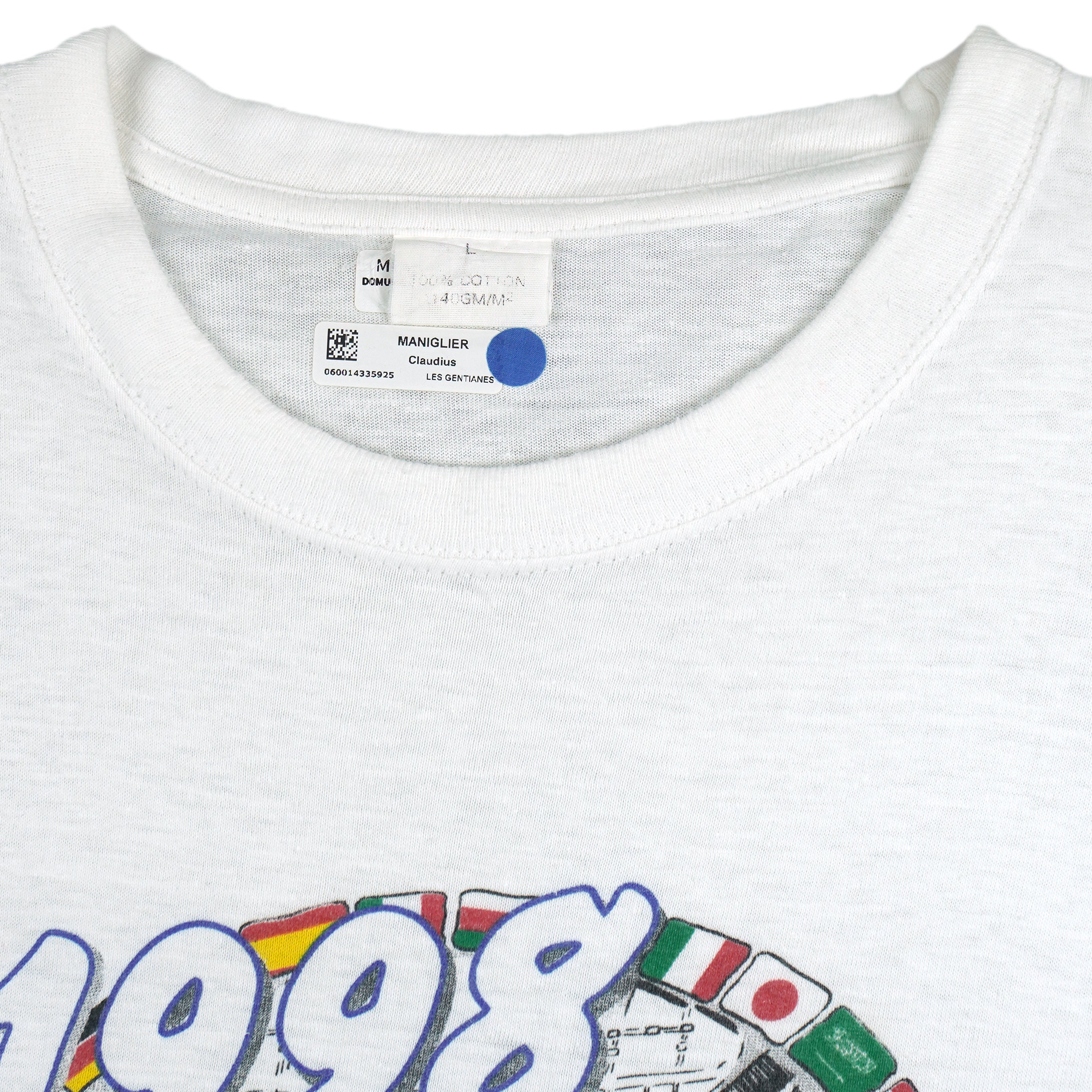 Vintage - Foot Soccer World Cup France Vs Brazil T-Shirt 1998 Large Vintage Retro