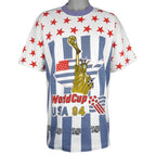 Vintage (Blackbody) - World Cup USA 94 Soccer All Over Print T-Shirt 1994 Large Vintage Retro