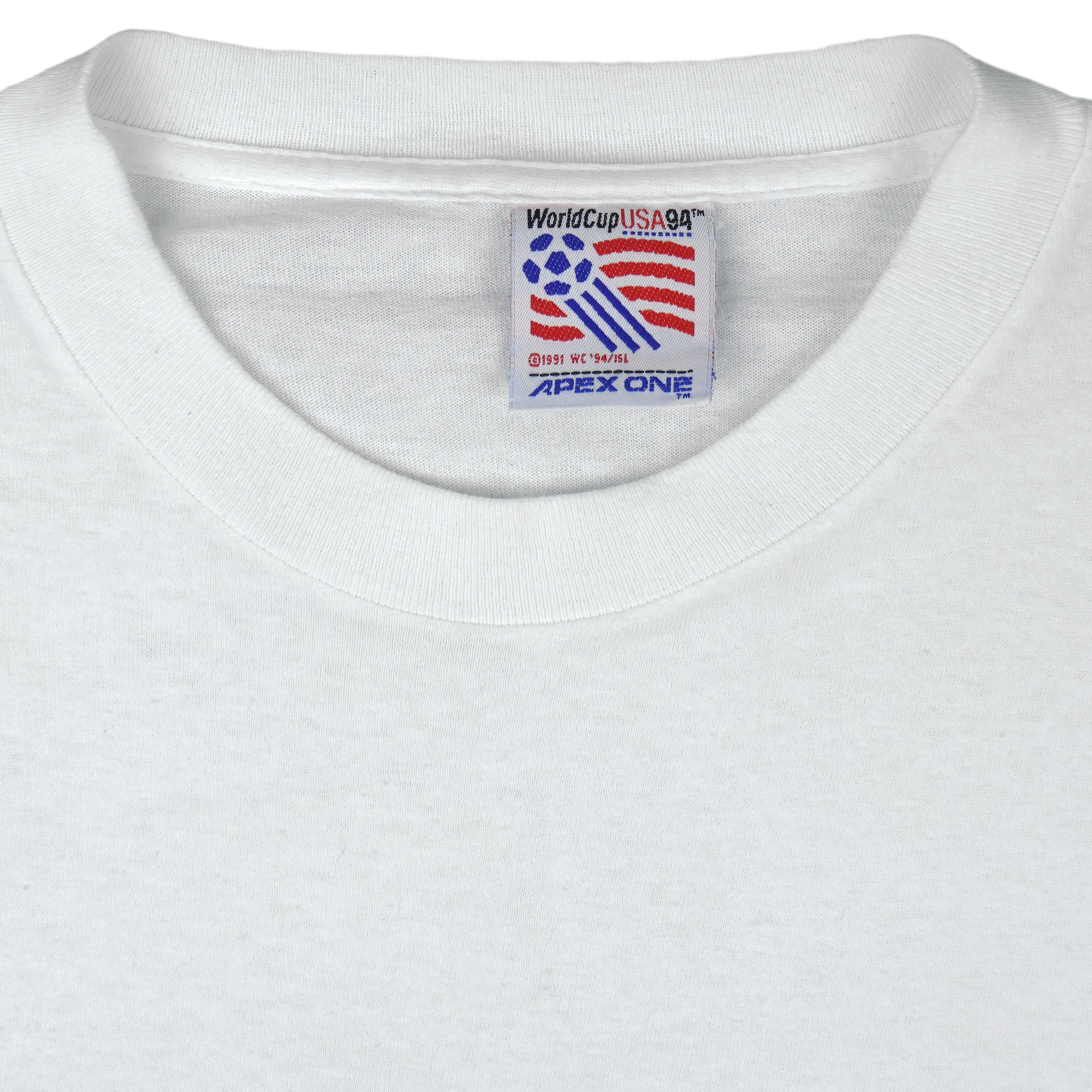 Vintage (Apex One) - World Cup USA 94 Big Spell-Out T-Shirt 1994 Large Vintage Retro