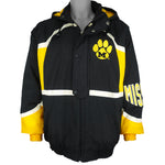 NCAA (Logo Athletic) - Missouri Tigers Embroidered Hooded Windbreaker 1990s Large