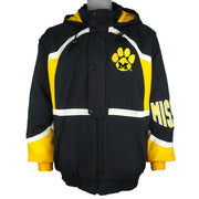 NCAA (Logo Athletic) - Missouri Tigers Embroidered Hooded Windbreaker 1990s Large