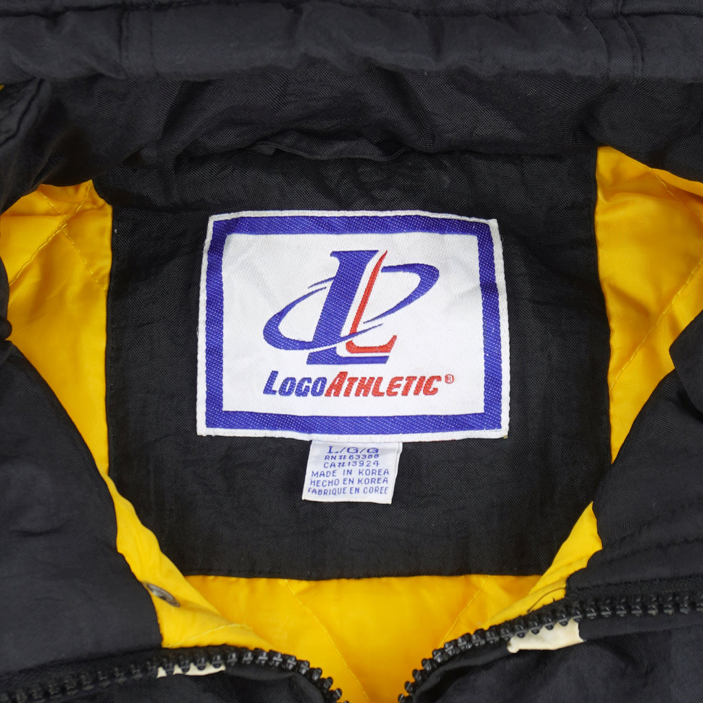 NCAA (Logo Athletic) - Missouri Tigers Embroidered Hooded Windbreaker 1990s Large