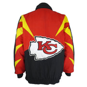 NFL (Apex One) - Kansas City Chiefs Pro-Line Puffer Jacket 1990s Medium Vintage Retro Football