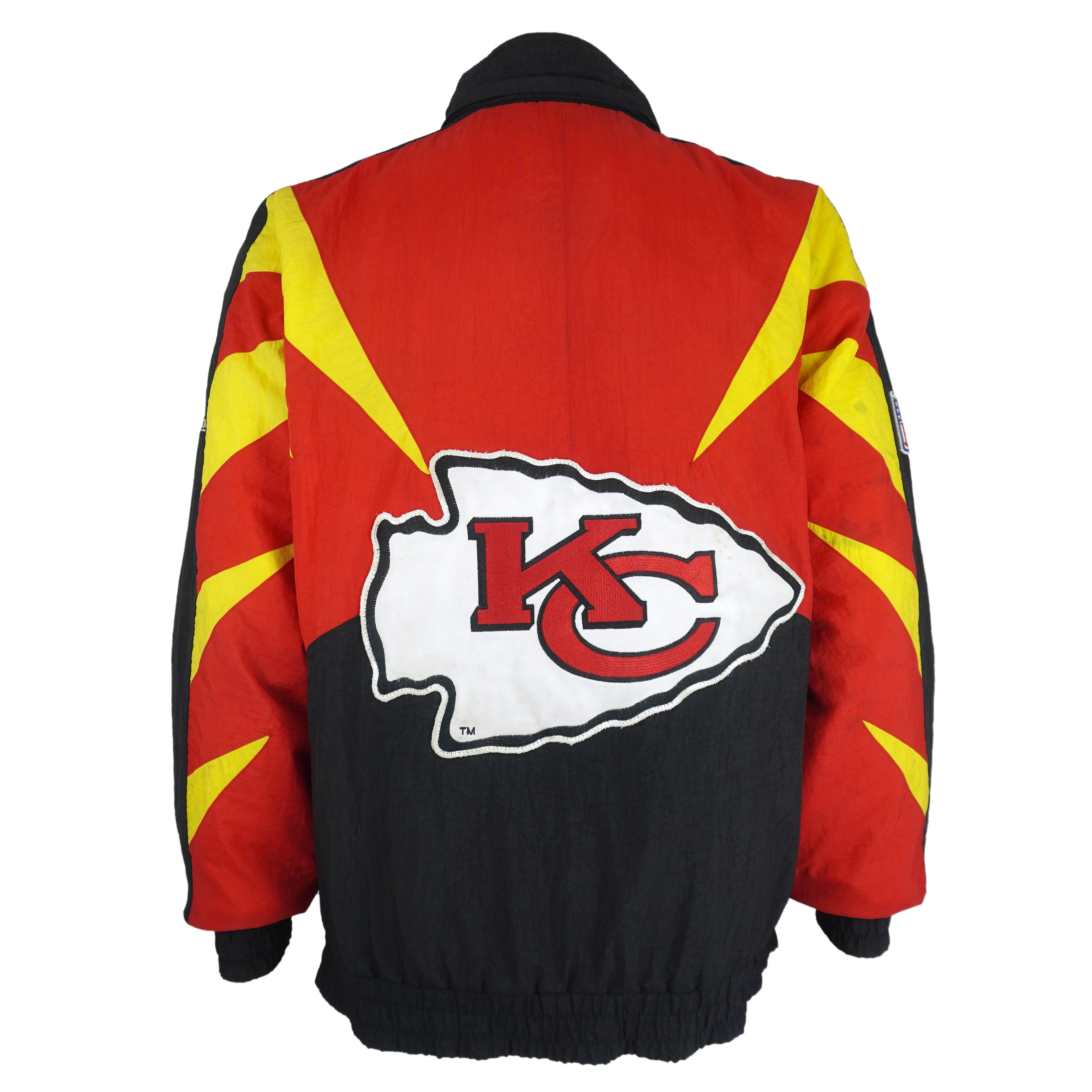 NFL (Apex One) - Kansas City Chiefs Pro-Line Puffer Jacket 1990s Medium Vintage Retro Football