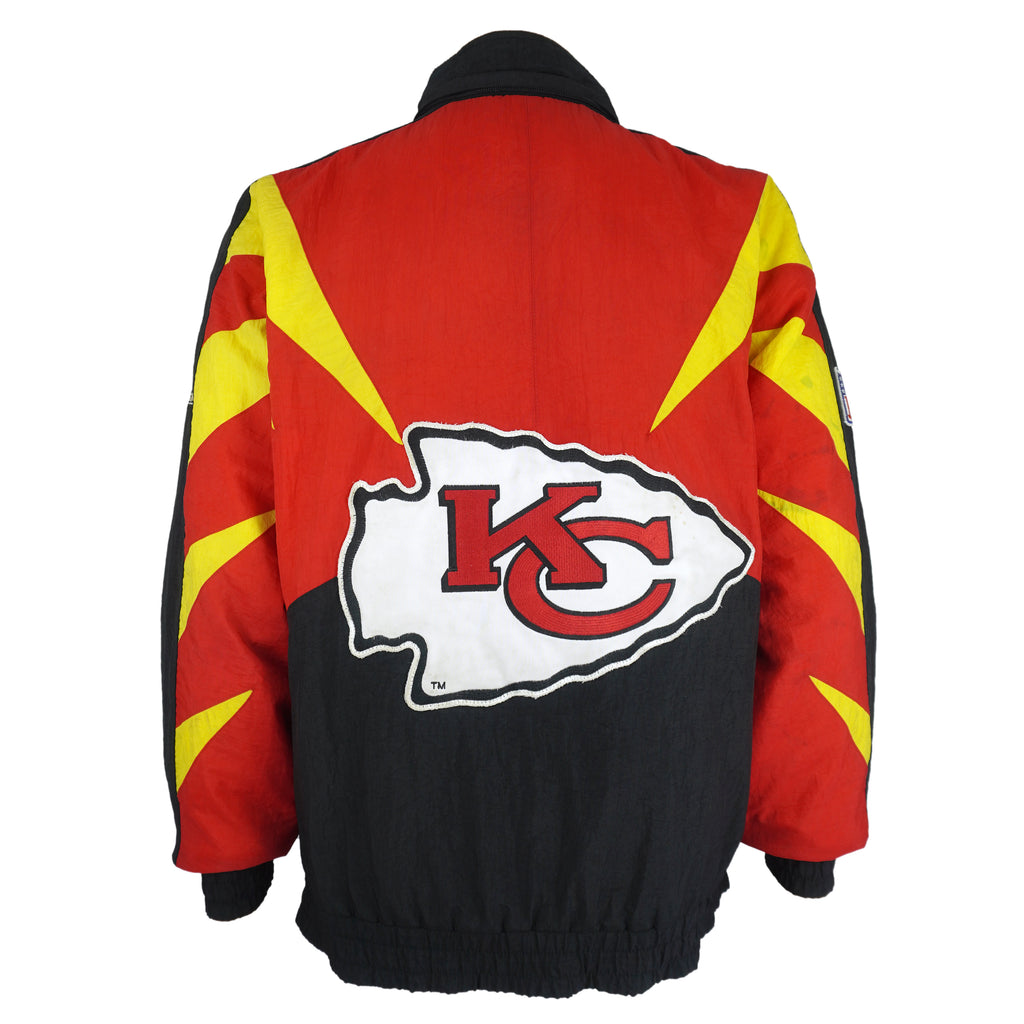 NFL (Apex One) - Kansas City Chiefs Pro-Line Puffer Jacket 1990s Medium Vintage Retro Football