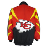 NFL (Apex One) - Kansas City Chiefs Pro-Line Puffer Jacket 1990s Medium Vintage Retro Football