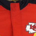 NFL (Apex One) - Kansas City Chiefs Pro-Line Puffer Jacket 1990s Medium Vintage Retro Football
