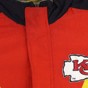 NFL (Apex One) - Kansas City Chiefs Pro-Line Puffer Jacket 1990s Medium Vintage Retro Football