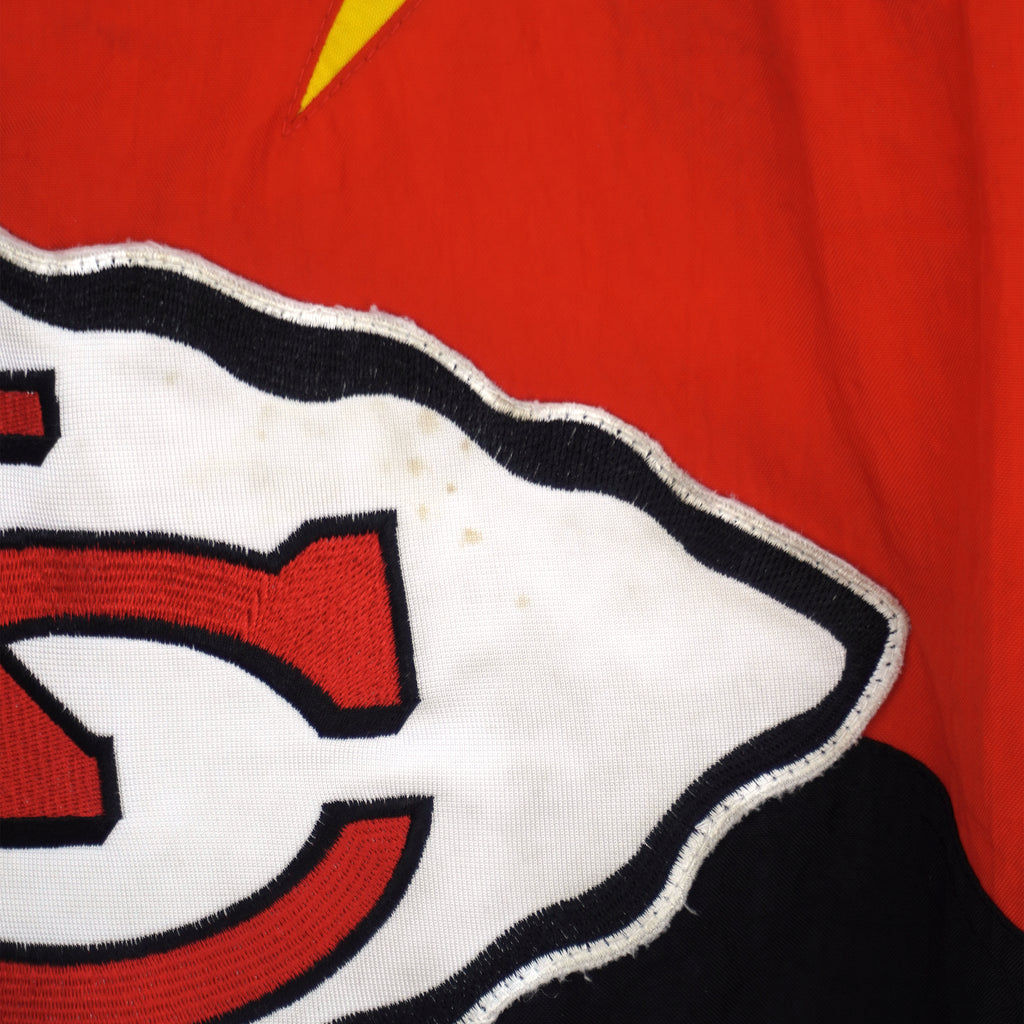 NFL (Apex One) - Kansas City Chiefs Pro-Line Puffer Jacket 1990s Medium Vintage Retro Football