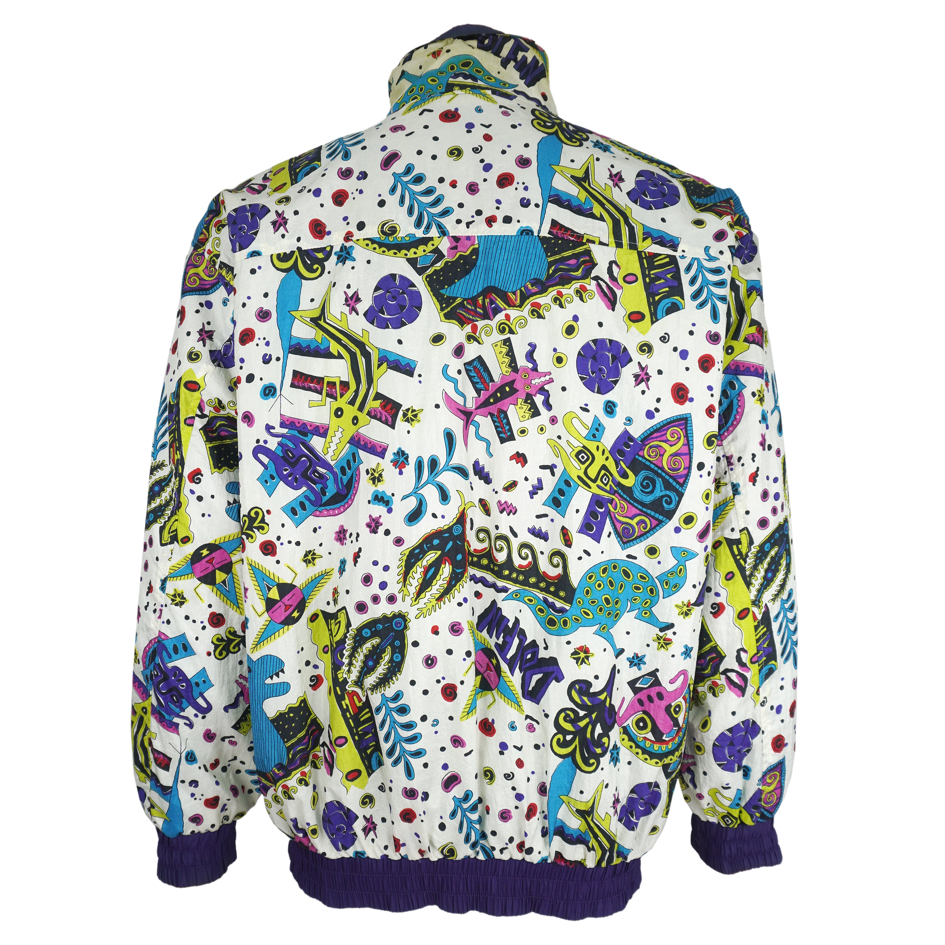 Vintage - Dolfin Zip-Up Reversible Jacket 1990s Medium Vintage Retro