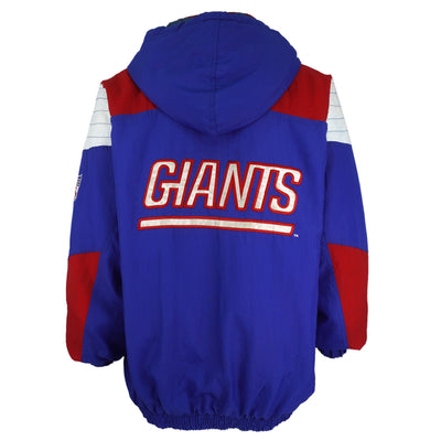 Starter - New York Giants Embroidered Pullover Jacket 1990s X-Large