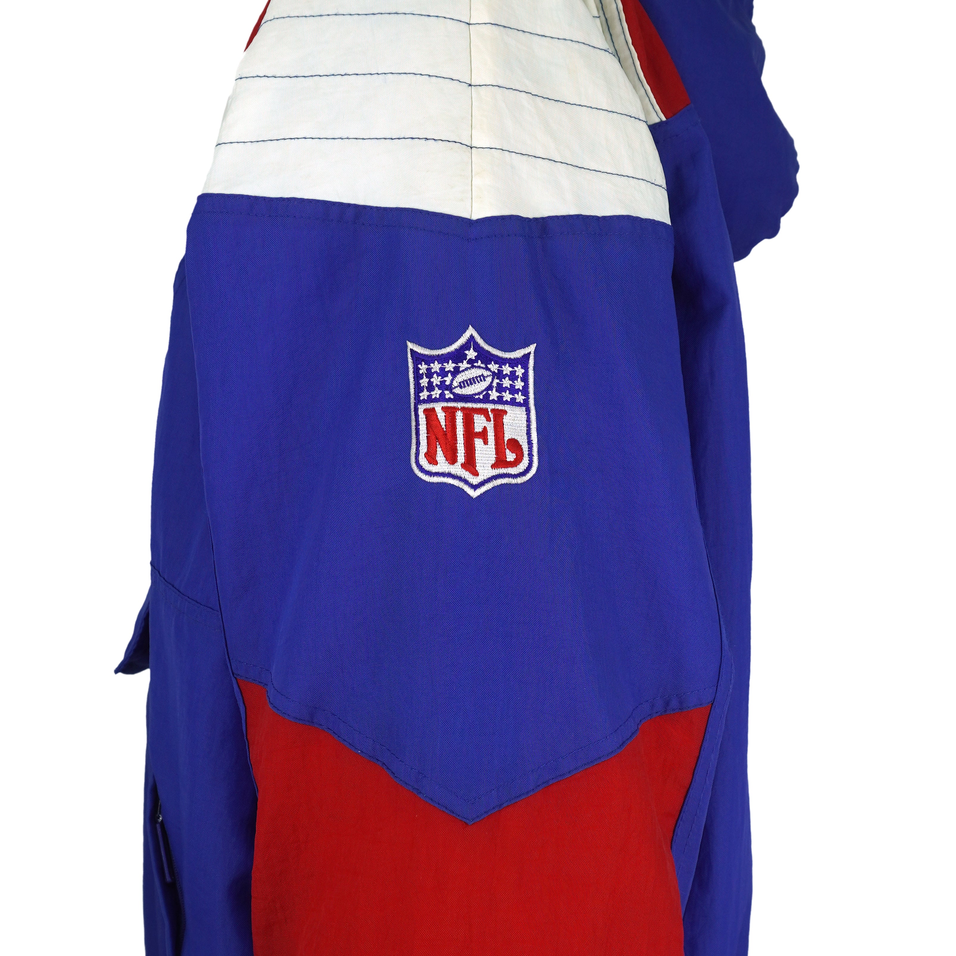 Starter - New York Giants Embroidered Hooded Windbreaker 1990s X-Large Vintage Retro Football